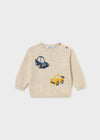 Sueter Tejido Carritos Beige Bebe Niño Mayoral M2371 MAYORAL