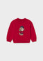 Conjunto Sueter Perrito Rojo Con Pantalon Vestir Marino Bebe Niña Mayoral M2385