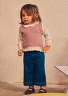 Conjunto Pantalon Chaleco Tejido Violeta Bebe Niña Mayoral M2536 MAYORAL