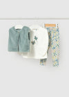 Conjunto Leggings Con Chaleco Afelpado Anis Bebe Niña Mayoral M2784 MAYORAL