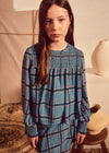 Blusa Gasa Nido De Abeja Azul Junior Niña Mayoral M7121 MAYORAL