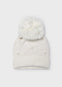 Gorro Tejido Perlas Beige Niña Mayoral M10308