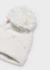 Gorro Tejido Perlas Beige Niña Mayoral M10308 MAYORAL