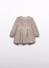 Vestido Lazos Champan Bebe Niña Abel Y Lula M5510 ABEL Y LULA