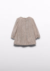 Vestido Lazos Champan Bebe Niña Abel Y Lula M5510 ABEL Y LULA