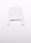 Blusa Vestir Nido De Abeja Crema Junior Niña Abel Y Lula M5623 ABEL Y LULA