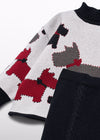 Conjunto Pantalon Tejido Perros Negr-Meren Niña Abel Y Lula M5774 ABEL Y LULA