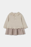 Vestido Tricotosa Combinado De Bebé -Bci Boboli M704191 BOBOLI