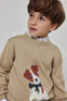 Conjunto Sueter Tejido Con Pantalon Pana Verde De Niño -Bci Boboli M824004