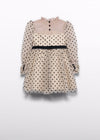 Vestido Tul Flocado Mazapan Abelylula T4 M5532 ABEL Y LULA