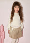 Falda Plisada Lentejuelas Mazapan Abelylula T8 M5579