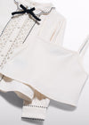 Blusa Contrastes Crema Abelylula T8 M5622 ABEL Y LULA