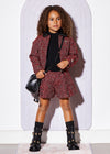 Bermuda Tweed Polipiel Rojo/Negro Abelylula T10 M5775 ABEL Y LULA