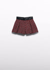 Bermuda Tweed Polipiel Rojo/Negro Abelylula T10 M5775 ABEL Y LULA