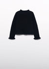 Blusa Cuello Alto Tejido Ochos Negro Abelylula T8 M5804 ABEL Y LULA