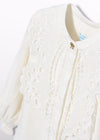 Blusa Con Blonda Crema Abelylula T8 M5624 ABEL Y LULA
