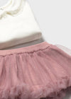 CONJUNTO CHAQUETA FALDA 3 PIEZAS PETALO MAYORAL M2830