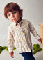 CAMISA M/L CUADROS VISCOSA MOSTAZA MAYORAL M2110