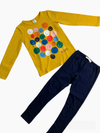 Conjunto Leggins Blusa M/L Algodón Smaile Colores Niña Boboli M97011