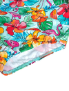 Traje De Baño Con Volante Estampado Flores Color Azul De Niña Boboli M828301
