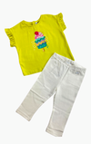 Conjunto Blusa M/C Verde Con Leggins Bebe Niña Mayoral M1013