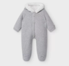 Mameluco Tejido Forrado Gris Bebe Mayoral M2631