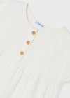 Blusa M/C Algodón Niña Junior Mayoral Color Crema M6028