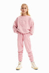 Sudadera Rosa Desigual Dama M24SGSK12