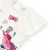 Vestido Estampado Manga Corta Niña Boboli M226033