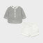 Conjunto Short de Vestir Con Camisa Manga larga Lino bebe Niño Mayoral M1222