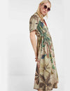 Vestido Desigual Kate Manga Corta Estampado Flores M20SWVN01