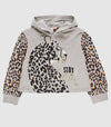Sudadera Con Gorro Gris Niña Boboli M441177