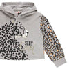 Sudadera Con Gorro Gris Niña Boboli M441177