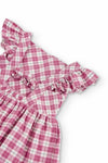 Vestido Cuadros Rosa Boboli Niña M226088
