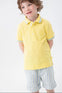 Conjunto Polo Piqué Amarillo Con Bermuda De Bebé Niño -Bci Boboli M718264