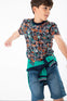Playera M/C Better Cotton Estampada Naranja De Niño -Bci Boboli M508104