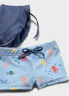 Traje De Baño En Conjunto Azul Bebe Niño Mayoral M1619