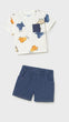 Conjunto Playera M/C Estampada Nata Bebe Niño Mayoral M1014
