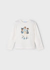Conjunto Blusa M/L Vestir Nata-Marin Con Bermuda Niña Mayoral M4011 M4242