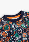 Playera M/C Better Cotton Estampada Naranja De Niño -Bci Boboli M508104
