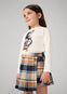 Short Falda Marino Cuadros para Niña Mayoral M4909