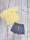 Conjunto Playera M/C "Growing Up" Butter Con Bermuda Universo Mayoral M6046