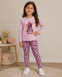 Conjunto Blusa M/L Con Leggings Lila Para Niña Mayoral M4027