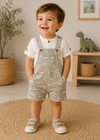 Conjunto Overol Con Playera Manga Corta Hueso Mayoral M1650 MAYORAL