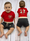 Conjunto Playera M/C Mix Rojo Con Short Negro Bebe Niño Mayoral M1007
