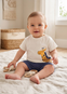 Conjunto Algodon Short Y Playera Azul Bebe Niño Mayoral M1668