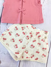 Conjunto Short Con Blusa Rayas Blush Bebe Niña Mayoral M1089