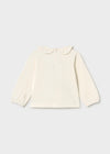 Conjunto Blusa M/L Vestir Crd-Frambrueza Con Pantalon Vestir Nuez Bebe Niña Mayoral M2089