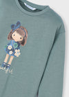 Conjunto Blusa M/L Salvia Con Legins Niña Mayoral M4005