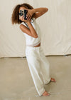 Conjunto Vestir Pantalon Con Blusa Cinta Bordada Crudo Junior Niña Mayoral M6157